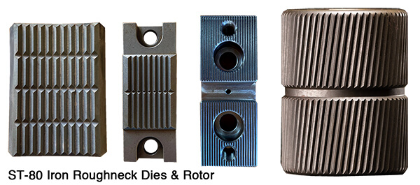 ST-80 Iron Roughneck Dies & Rotors available at World Petroleum Supply as a global distributor.